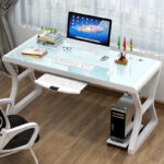 Computer Desk Simple Home Office Desk Bedroom Game Table - Image 10