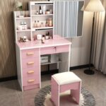 small apartment dressing table simple integrated dressing table - Image 47