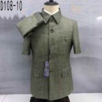 MILIGAN men's suit Zhongshan collar foreign trade export two-piece suit - Image 6