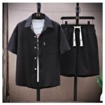 Thin sports casual two-piece suit 2024 summer ice silk - Image 7