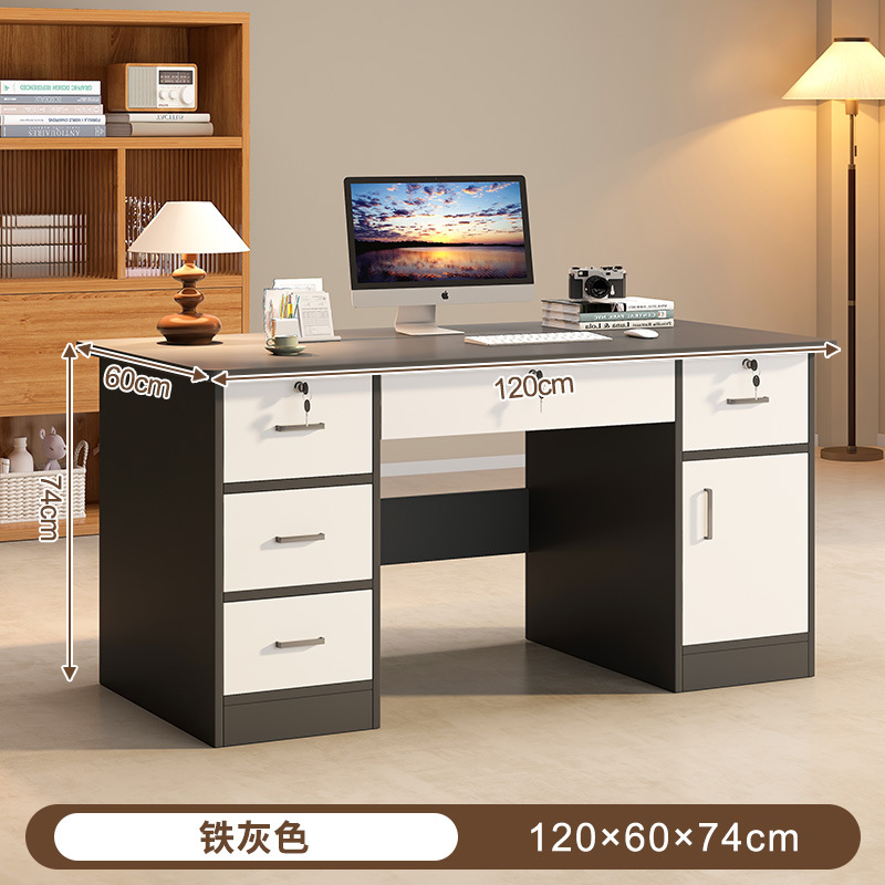 O1CN01KerX7T2BOjkC8PGyE_21212216738918329-0-cib.jpg Computer desk table desktop bedroom home desk office desk and chair set with drawer writing desk workbench - Image 1