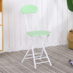 Folding stool home dining chair stool back chair training chair student - Image 25