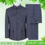 single-layer thin Chinese tunic clothing men middle-aged and elderly - Image 5