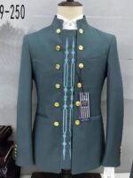 Metal button embroidery Zhongshan men's suit two-piece suit new style wedding - Image 2