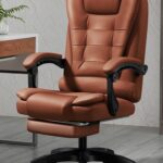 Computer chair home comfortable long-term sitting boss chair reclining office chair - Image 4