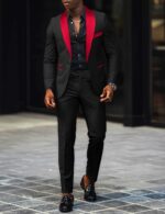 Business casual men wedding groom suit - Image 8