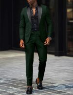 Business casual men wedding groom suit - Image 11