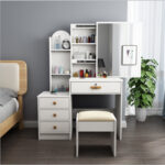 small apartment dressing table simple integrated dressing table - Image 30