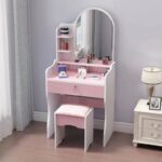 small apartment dressing table simple integrated dressing table - Image 42