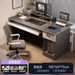 Computer desk desktop home gaming desk and chair bedroom with drawer desk student writing desk simple modern desk - Image 15