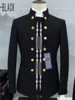 Metal button embroidery Zhongshan men's suit two-piece suit new style wedding - Image 3
