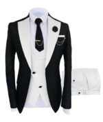 Serge men's suit three-piece suit wedding Sina best man suit - Image 10