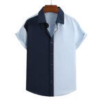 Men's Shirt Short Sleeve  Printed Striped - Image 4