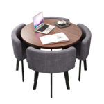 Simple modern negotiation reception table and chair combination office leisure milk tea coffee shop rental house dining table - Image 5