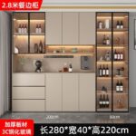 Sideboard integrated against the wall modern simple home living room restaurant - Image 23