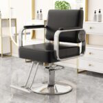 Modern simple hairdressing chair, hair salon chair, barber chair, - Image 5