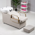 Hair Salon Shampoo Bed, Semi-Reclining Hair Salon Flushing Bed - Image 6