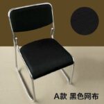 Office training meeting simple back chair stackable negotiation chair steel - Image 2