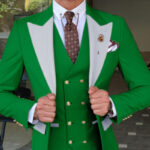Men's three-piece suit cross-border peaked lapel suit - Image 7