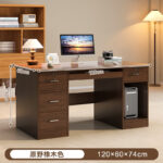 Computer desk table desktop bedroom home desk office desk and chair set with drawer writing desk workbench - Image 15