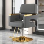 chair barber shop perm, dyeing, hair cutting, rotating and lifting hairdressing chair, hair salon comfortable leather hairdressing chair - Image 10