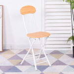 Folding stool home dining chair stool back chair training chair student - Image 17