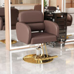 Barber shop hair salon hair cutting chair light luxury innovation perm and dyeing hair cutting chair