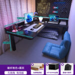 Bedside table college dormitory bunk bed lazy gaming table side corner desk - Image 12