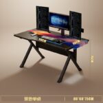 Computer desk desktop home live gaming desk simple desk workbench - Image 18
