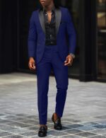 Business casual men wedding groom suit - Image 12