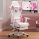 Gaming Chair Computer Chair Home Office Chair Elastic Backrest Sedentary Ergonomic Chair Lift Armrest - Image 4