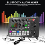 Live sound card mixer hot sale F998 sound card BM800 condenser microphone set