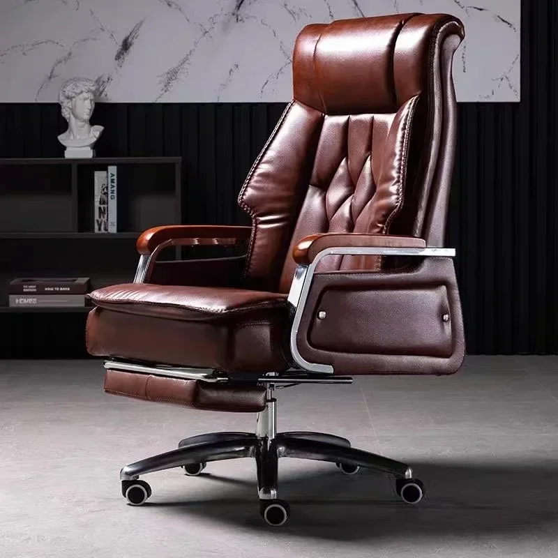 SH-2023-Year-Aoliviya-Official-New-Genuine-Leather-Executive-Chair-Home-Office-Chair-Comfortable-Computer-Chair.webp New Genuine Leather Executive Chair Home Office Chair - Image 1
