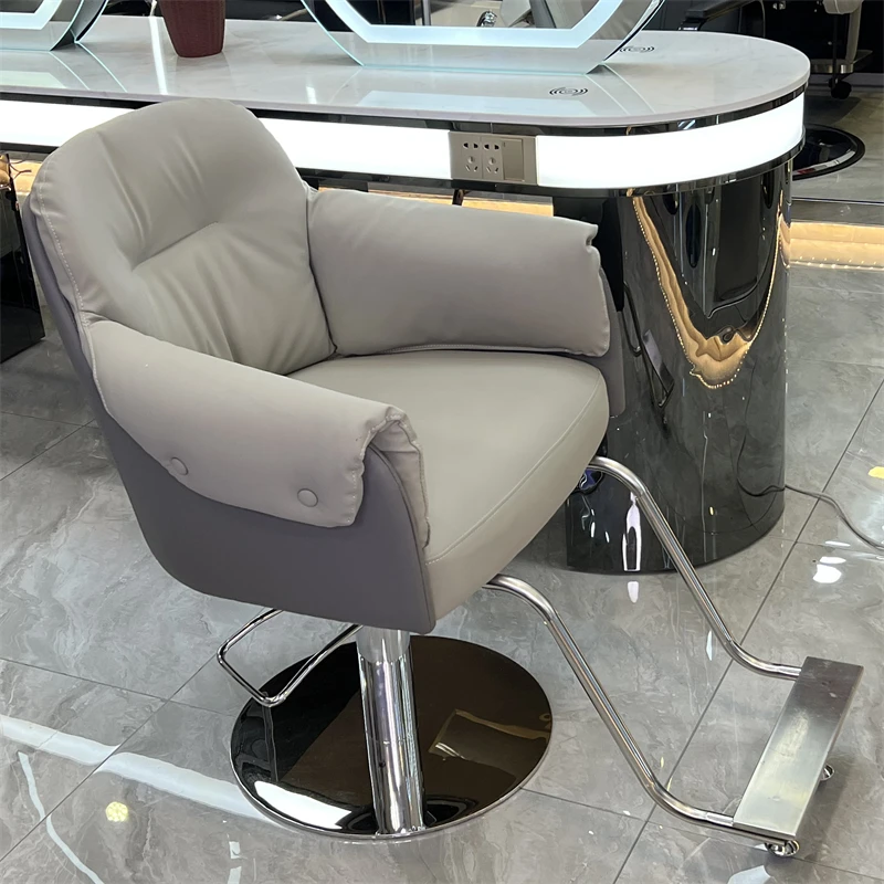 Stylist-Barber-Chair-Dressing-Table-Stool-Spinning-Aesthetics-Beauty-Spa-Armchairs-Pedicure-Taburete-Con-Ruedas-Salon.webp Stylist Barber Chair Dressing Table Stool Spinning Aesthetics Beauty Spa Arm chairs - Image 1