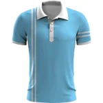 Summer Fashion and Casual Short Sleeve Printed Polo Shirt for Men - Image 6