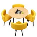 Waterproof Study Dining Table Onement Small Nordic Newclassic Coffee Nail Dining Table - Image 4