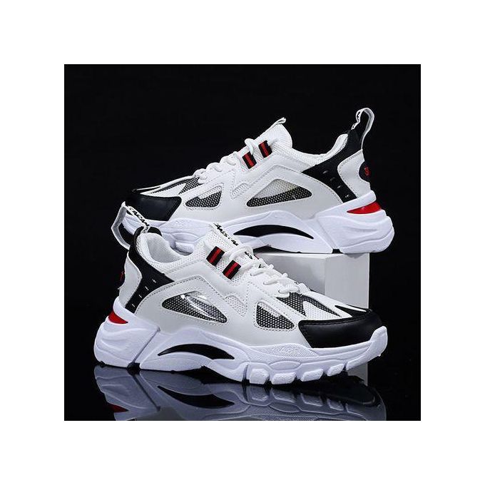 AIDAILU Men's Comfortable Sneakers Male Sport Shoes Outdoor Casual - White AIDAILU Men's Comfortable Sneakers Male Sport Shoes Outdoor Casual - White