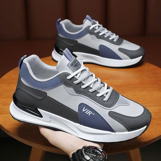 AIDAILU Men's Sneakers Sports Casual Shoes Running Non-slip PU Leather AIDAILU Men's Sneakers Sports Casual Shoes Running Non-slip PU Leather