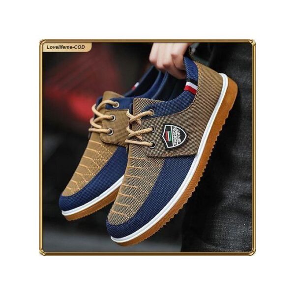 ASHION Men's Casual Sneakers Big Size 39-48 - Brown