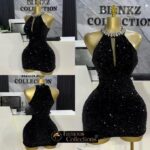 Black sequins dress