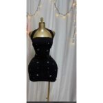 Black stone dress