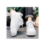 BLWOENS Men's Sneakers Casual Shoes Comfortable Sneakers Classic Lace-up Shoes-White