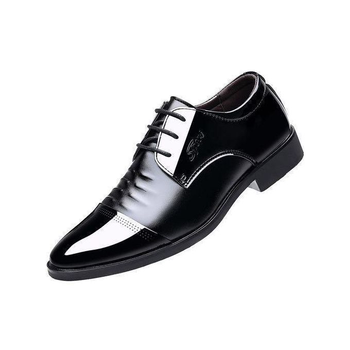 BLWOENS Men's Tuxedo Dress Shoes Classic Formal Oxfords Faux Patent Leather Shoe Lace-up Dress Shoes for Business Wedding Suit -Black BLWOENS Men's Tuxedo Dress Shoes Classic Formal Oxfords Faux Patent Leather Shoe Lace-up Dress Shoes for Business Wedding Suit -Black