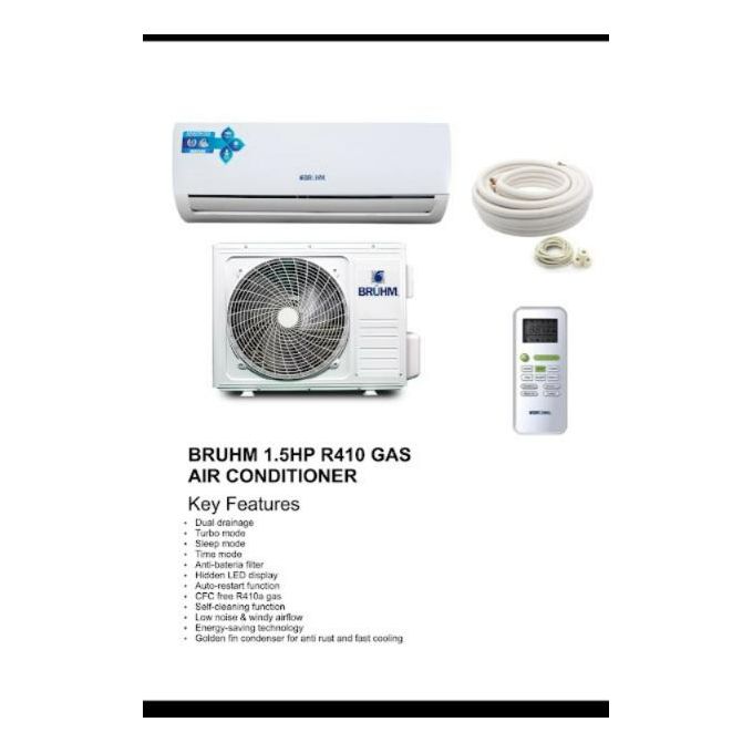Bruhm 1.5 HP - Split Air Conditioner - White Bruhm 1.5 HP - Split Air Conditioner - White
