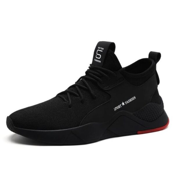 Casual Low Top Lace Up Sneakers - Black
