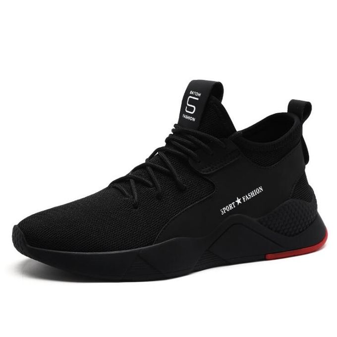 Casual Low Top Lace Up Sneakers - Black Casual Low Top Lace Up Sneakers - Black