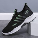 CFZIYOU Men's Sneakers Breathable Anti-Slip Sports Shoes Running Sneakers-Black