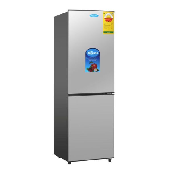 Delron DRF-119c Double Door Combi (Bottom Freezer) Refrigerator - 119 Litres Grey