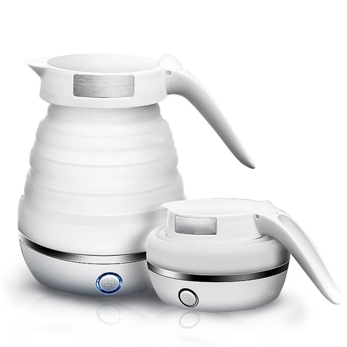 Electric Foldable Silicon Kettle 0.6L -White Electric Foldable Silicon Kettle 0.6L -White