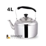 Gas Stove Whistling Kettle - 4 Litre - Silver